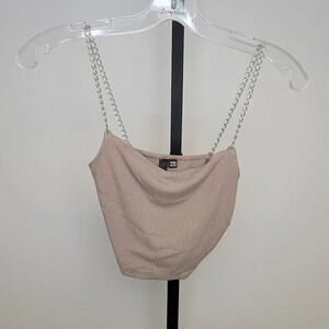 𝅺G Chain  Strap Crop Tank